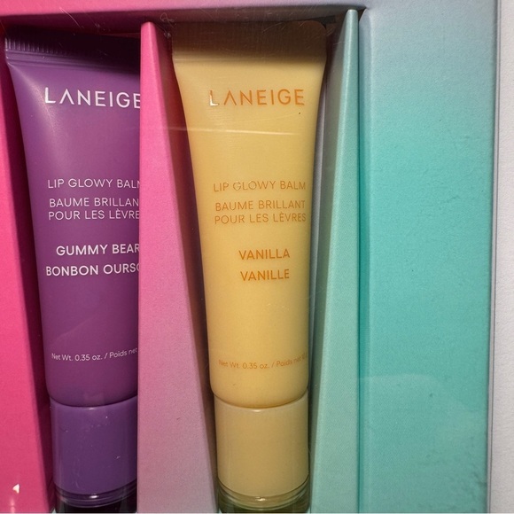 Laneige On The Glow Balm Trio Holiday 2024 Set of 3 Full Size Lip Glowy Balm - Picture 6 of 9